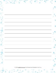 January Theme #1 Narrow Rule Lined Paper