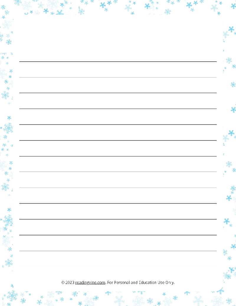 January Theme #1 Narrow Rule Lined Paper