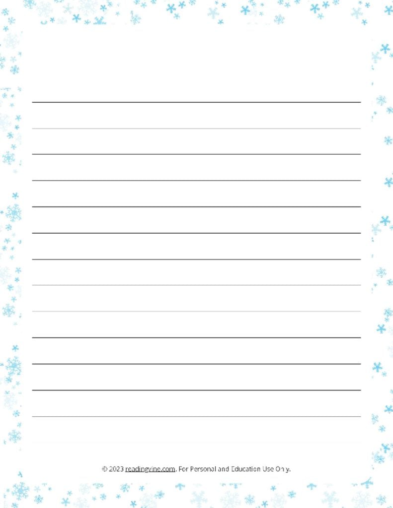 January Theme #2 Narrow Rule Lined Paper