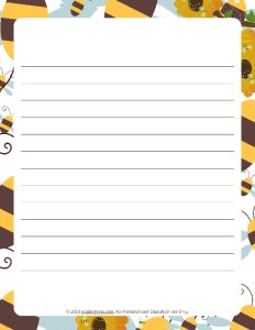 March Theme #2 Narrow Rule Lined Paper