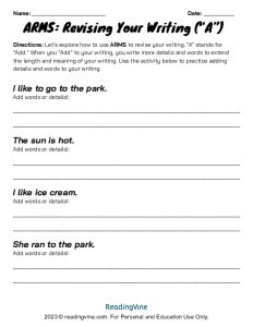 ARMS Extension Activity