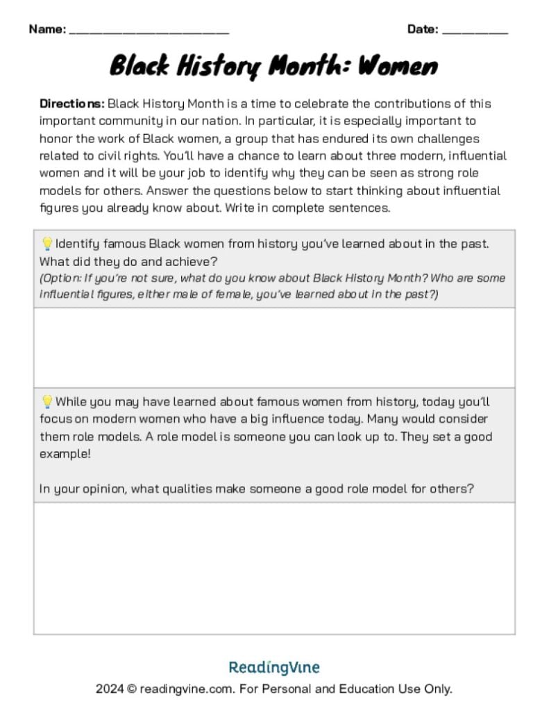Extension Activity (4 pdf activities)