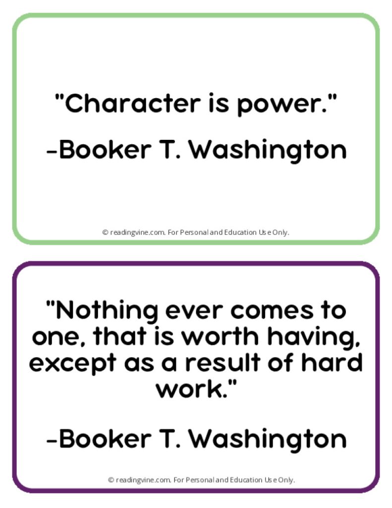 Famous Booker T Washington Quotes Page Five