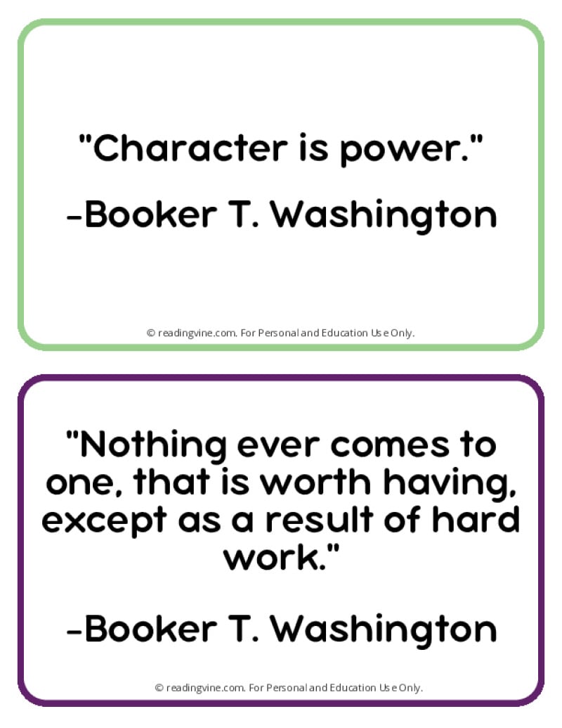 Famous Booker T Washington Quotes Page Five