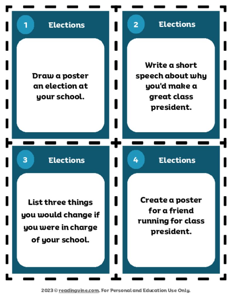 Election Task Cards