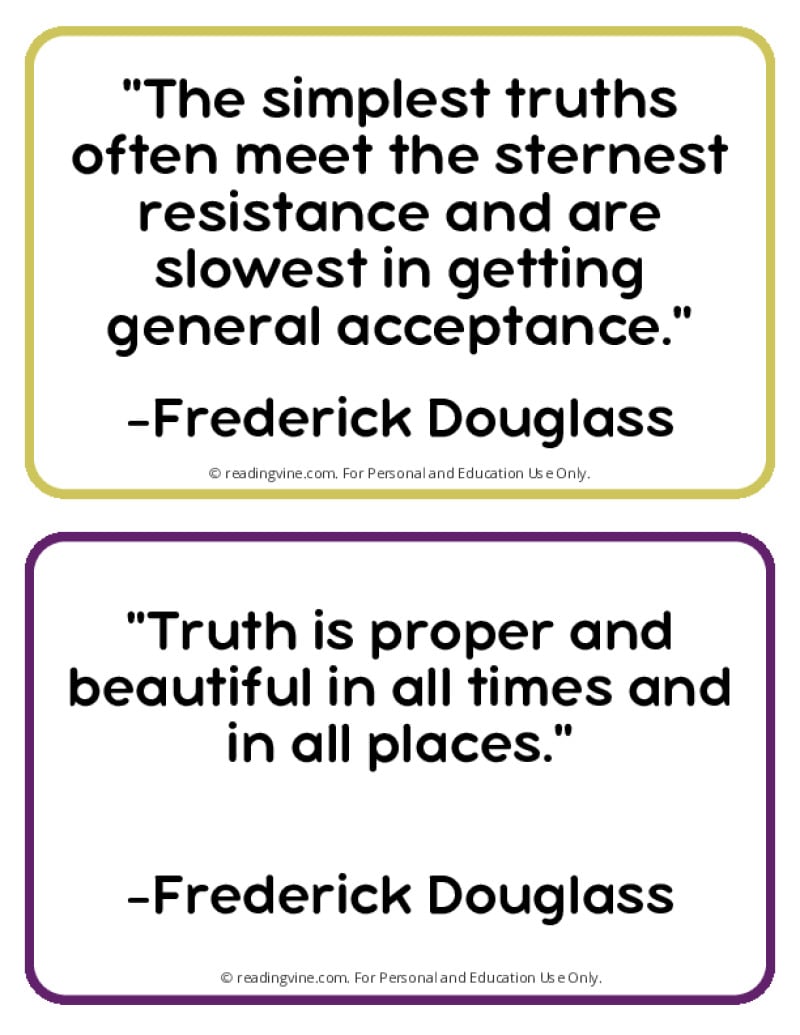 Page Five Printable Frederick Douglass Quotes