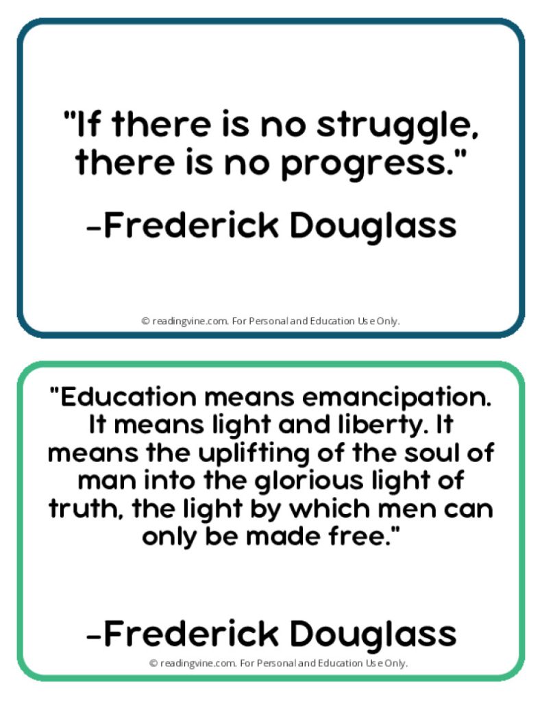 Frederick Douglass Quotes Printable Page Two