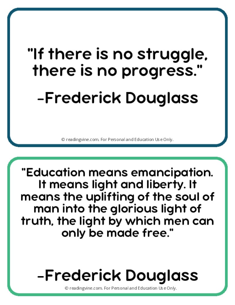 Frederick Douglass Quotes Printable Page Two