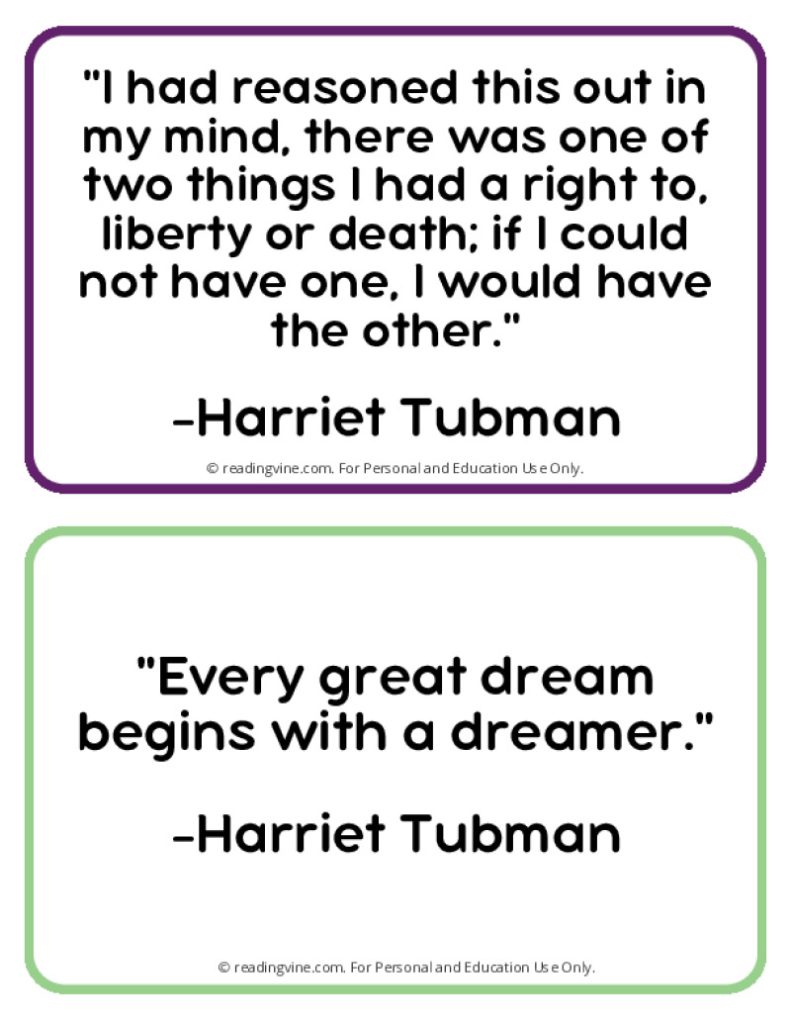 Famous Quotes Printable for Black History Month