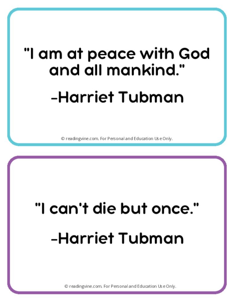 Famous Quotes Printable for Black History Month
