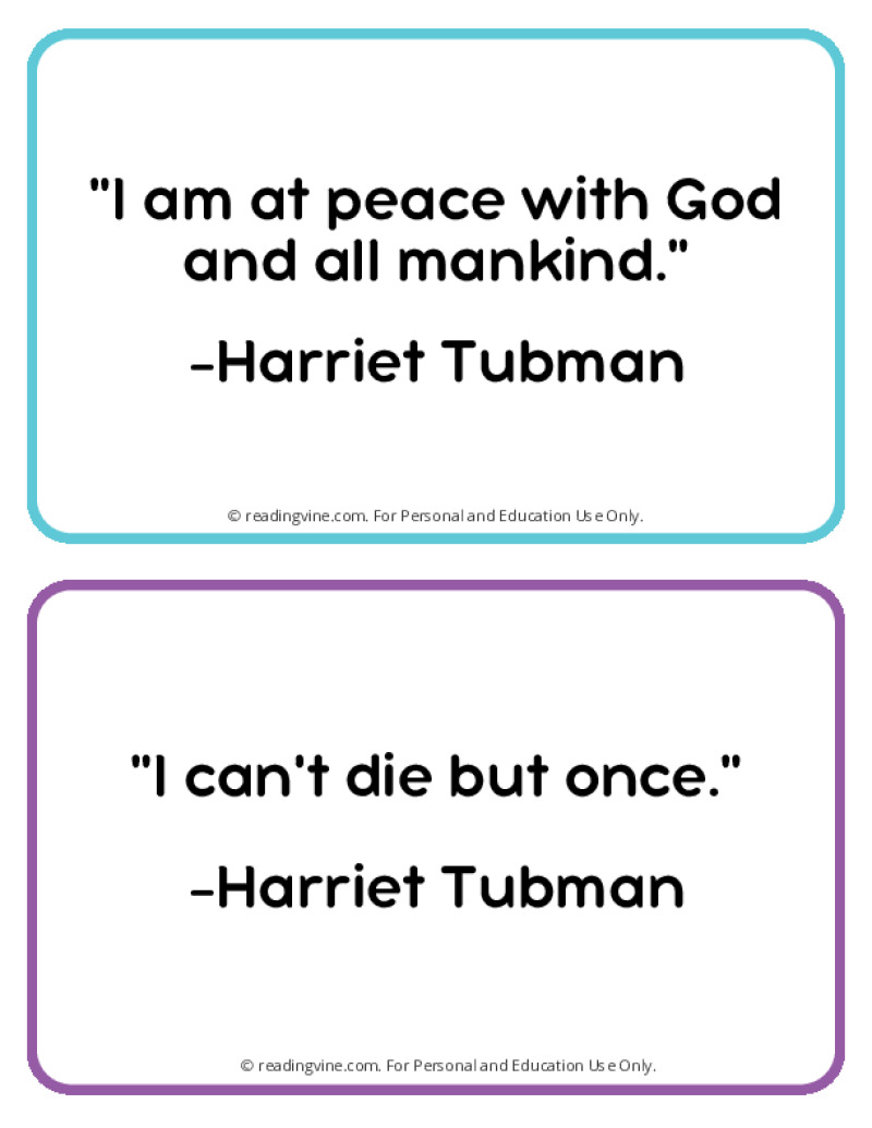 Famous Quotes Printable for Black History Month