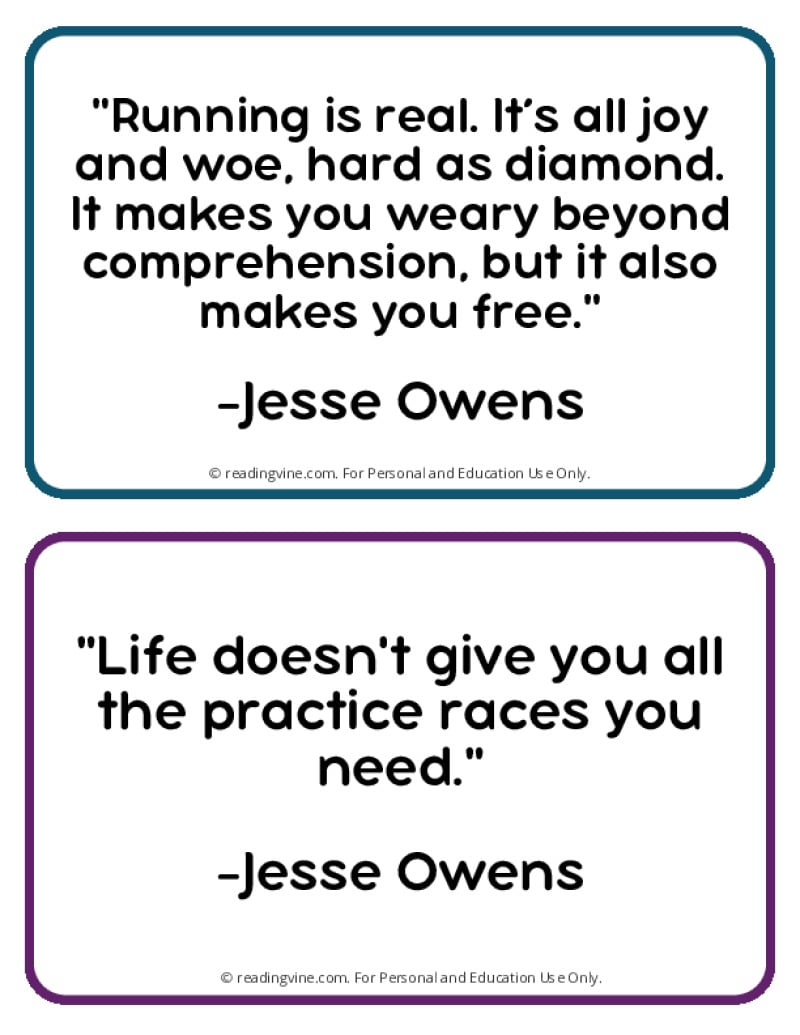 Jesse Owens Famous Quotes Page Four