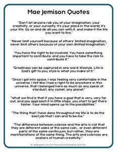 Mae Jemison Quotes Printable