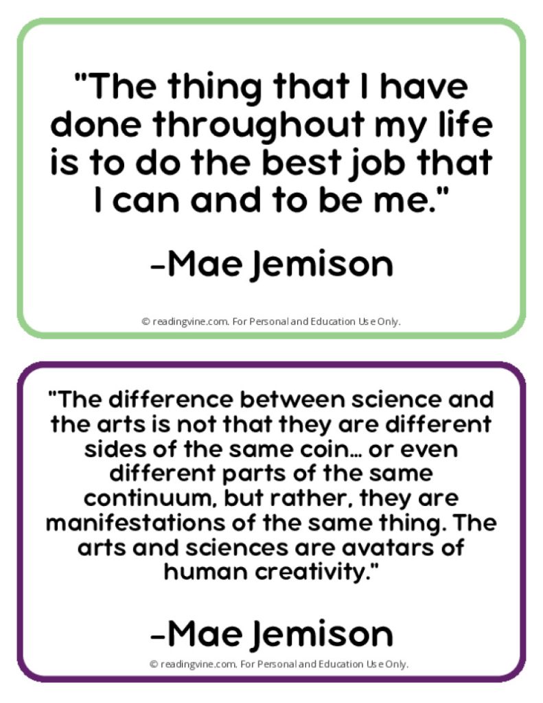 Mae Jemison Famous Quotes Printable