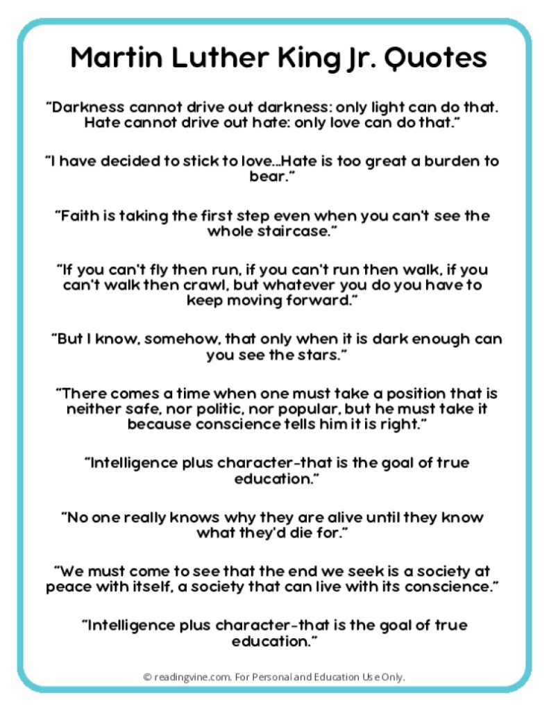 Martin Luther King Jr Quotes