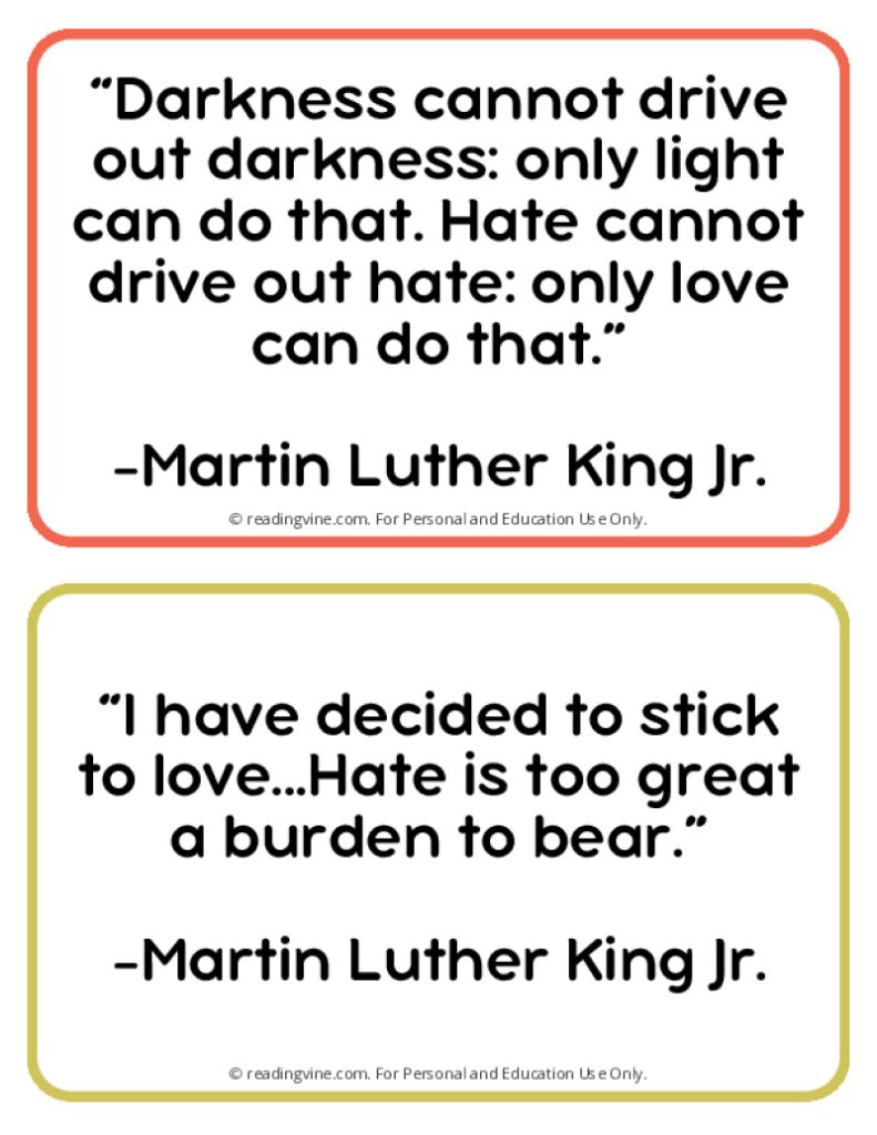Famous Quotes by Martin Luther King Jr Printable Page Five