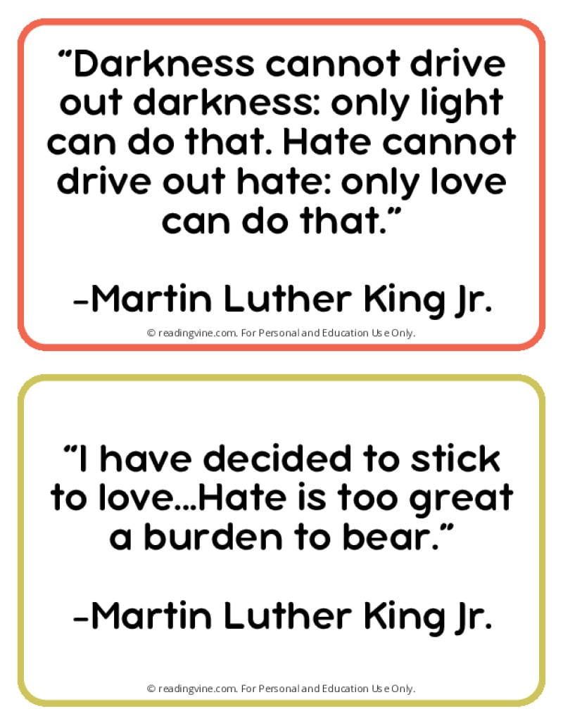 Famous Quotes by Martin Luther King Jr Printable Page Five