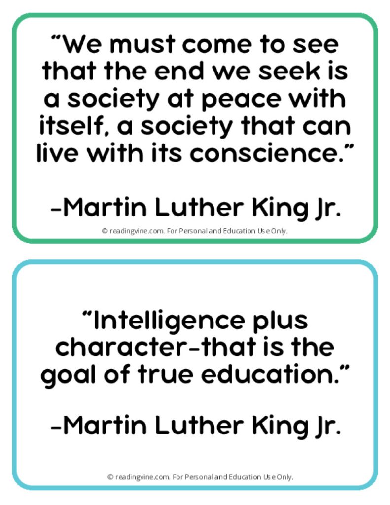 MLK Jr Quotes Page One