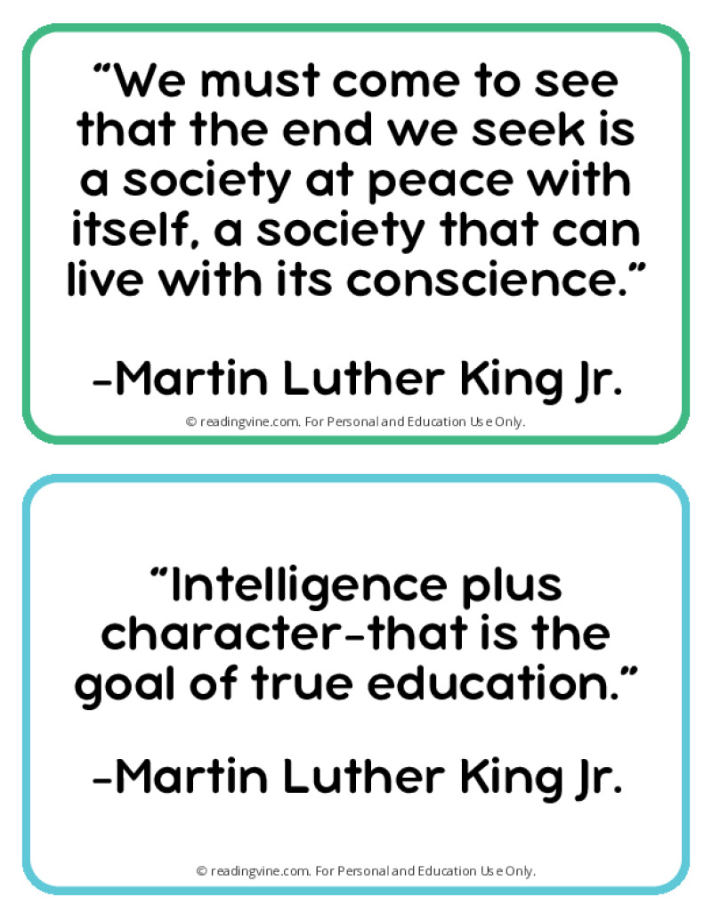 MLK Jr Quotes Page One