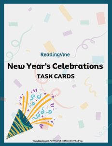 New Year Celebration Task Cards