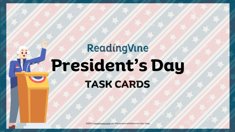 President's Day Task Cards