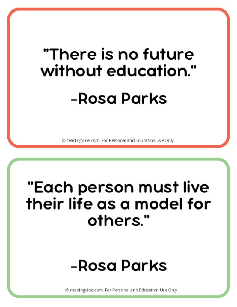 Printable Famous Quotes From Rosa Parks
