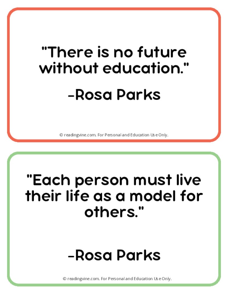 Printable Famous Quotes From Rosa Parks