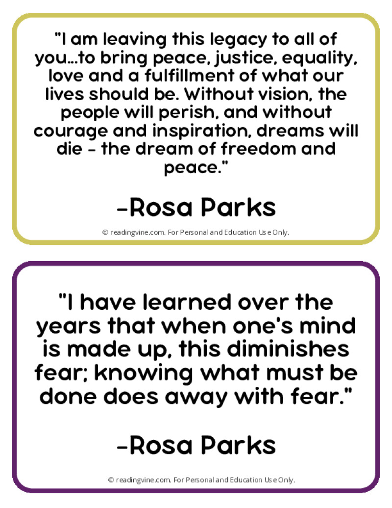 Famous Quotes by Rosa Parks