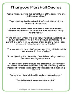 Thurgood Marshall Quotes Printable