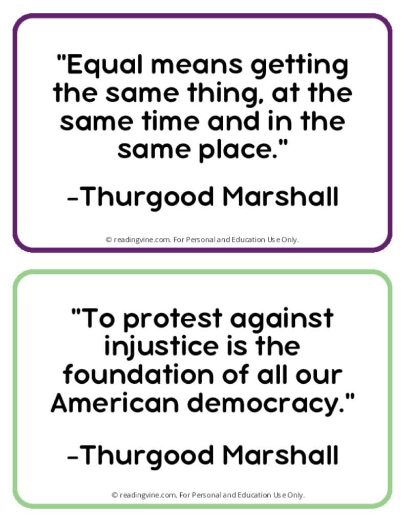 Printable Famous Quotes for Black History Month
