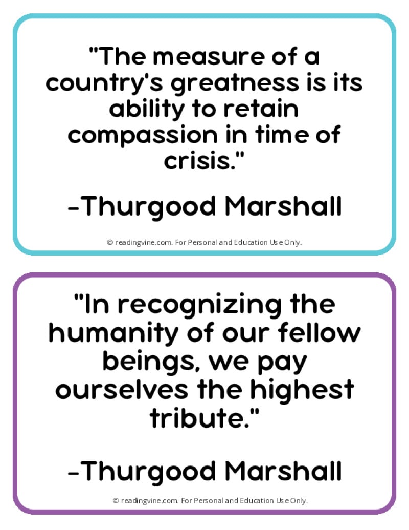 Printable Thurgood Marshall Quotes Page Three