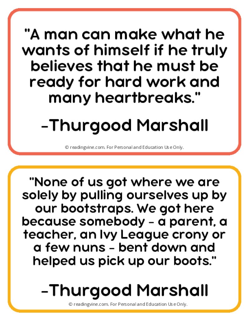 Famous Thurgood Marshall Quotes Printable