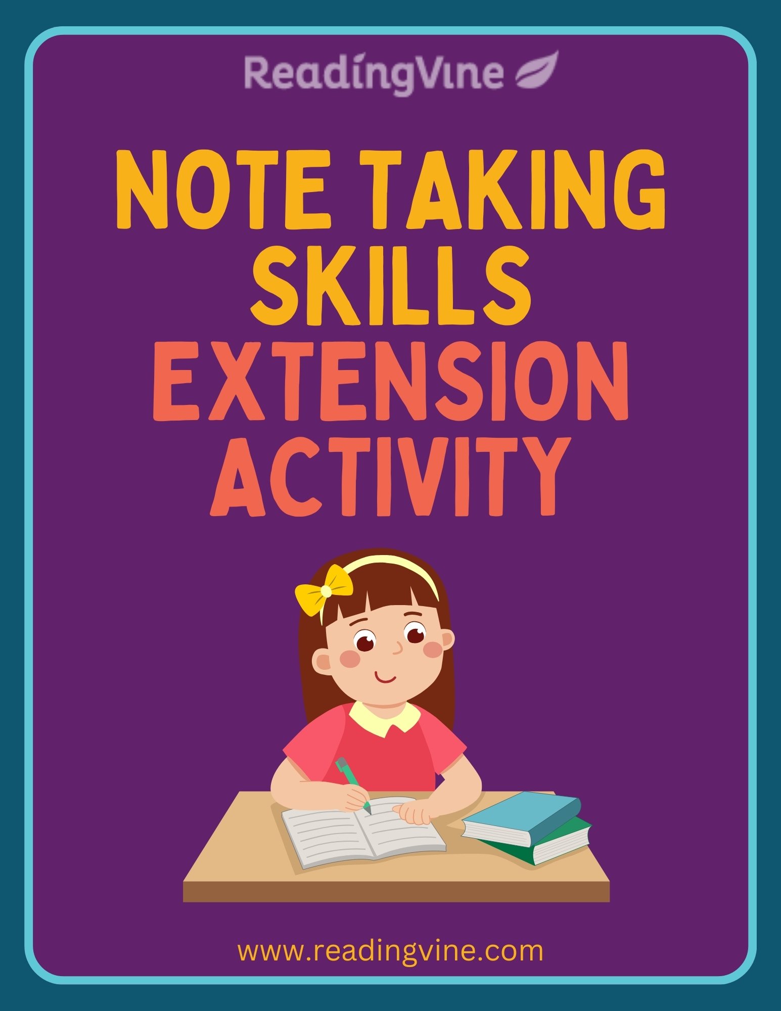 Note Taking Skills Extension Activity Image