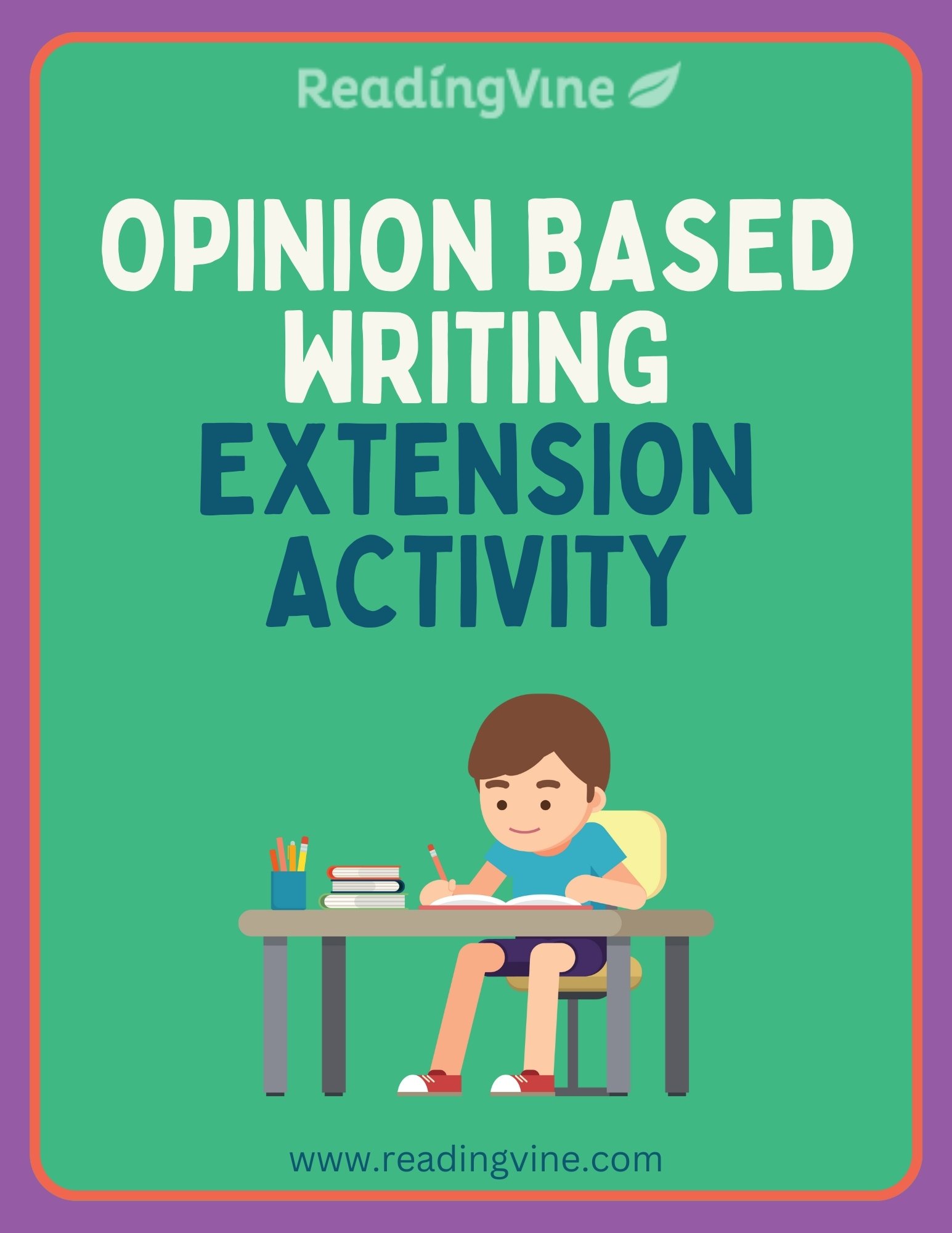 Opinion Based Writing Extension Activity Image