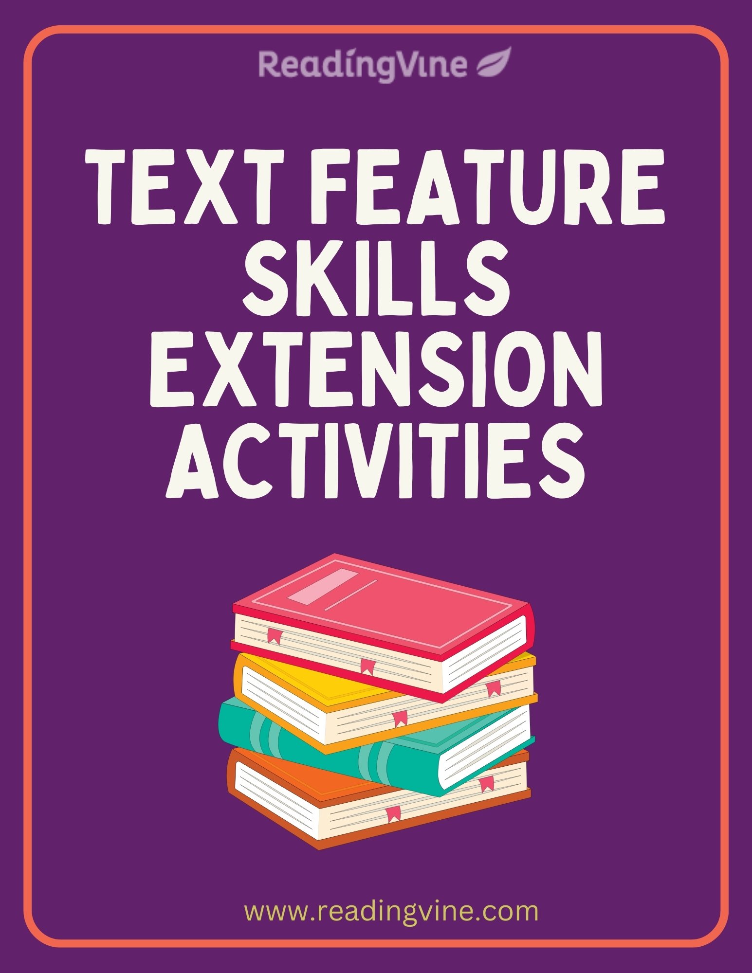 Text feature skills extension activity readingvine