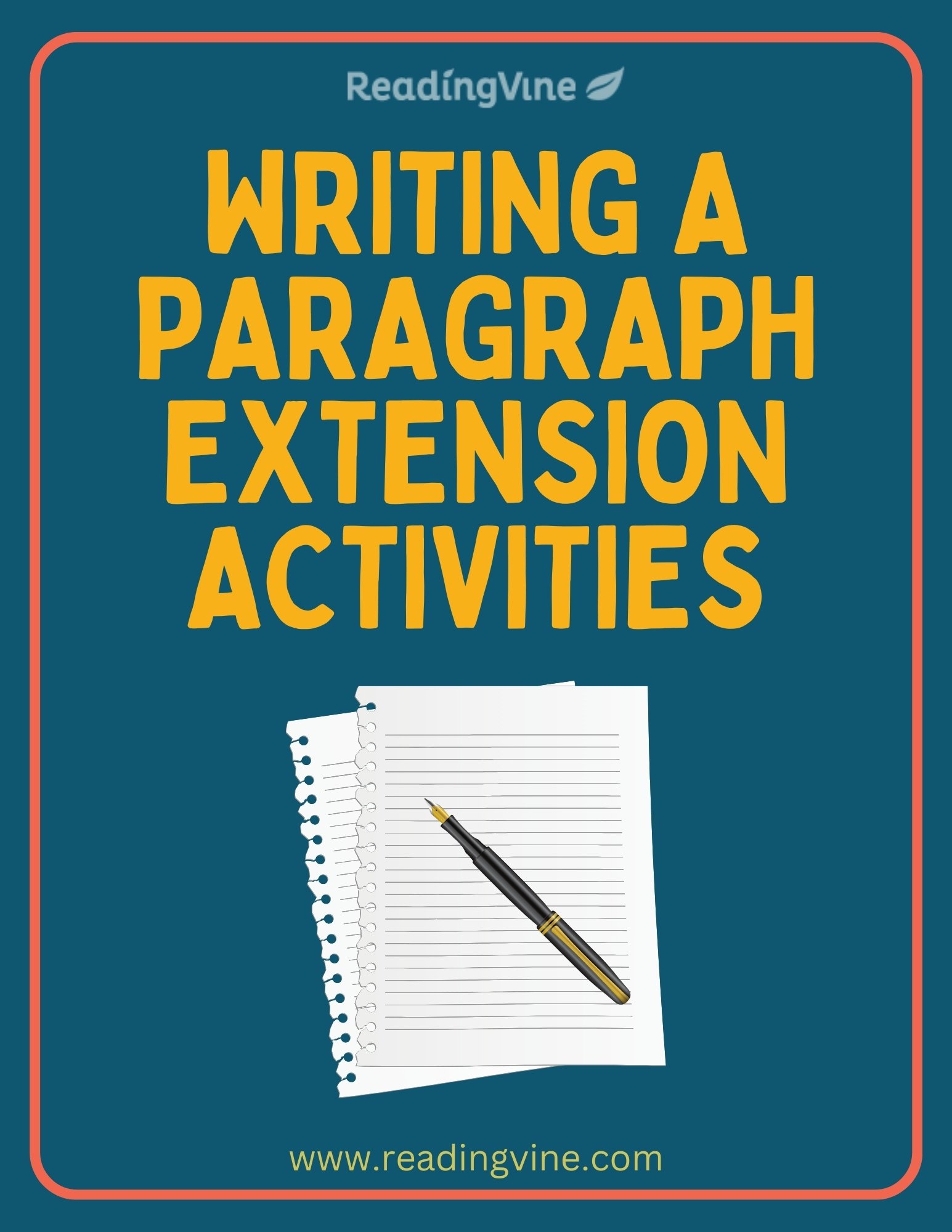 Writing a Paragraph Extension Activities Image