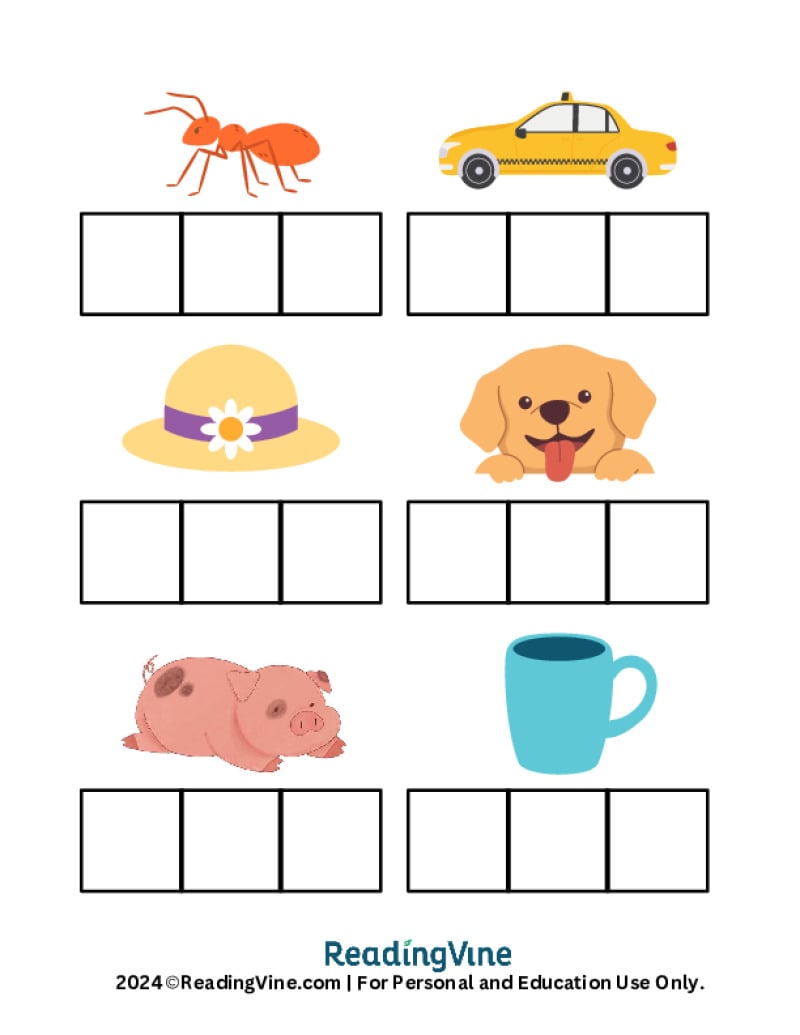 Elkonin Boxes Activity