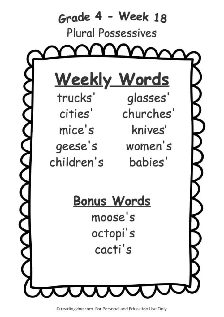 Fourth Grade Spelling Words Week 18-F-image
