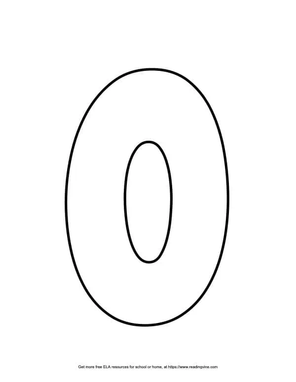 Round Capital Bubble Letter O