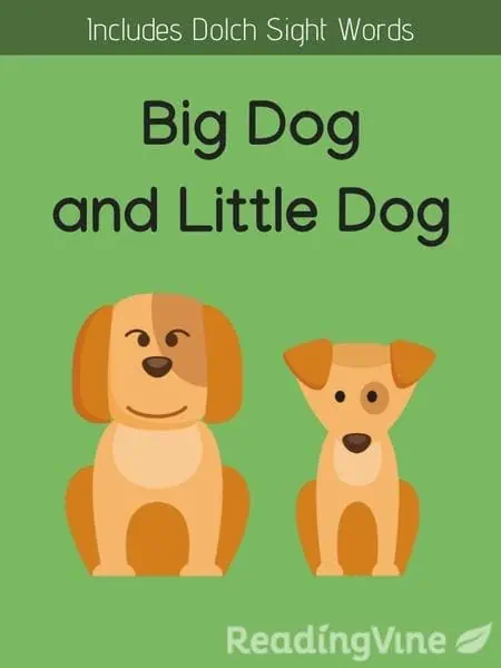 Big Dog and Little Dog - Reading Comprehension Activity