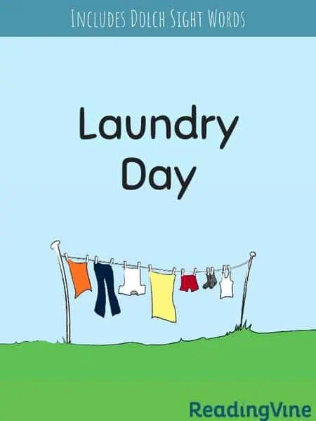 Laundry Day - Reading Skill Building Activity