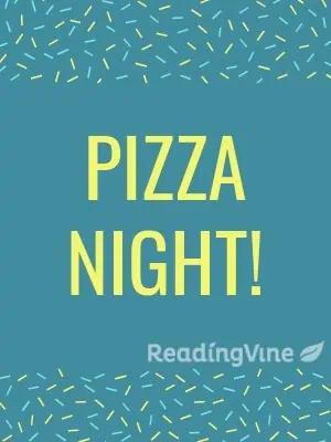 Pizza Night - Reading Comprehension Passage