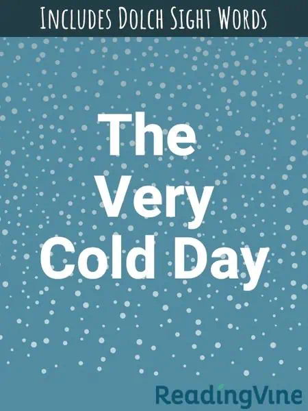 The Very Cold Day - Reading Comprehension Printable Activity