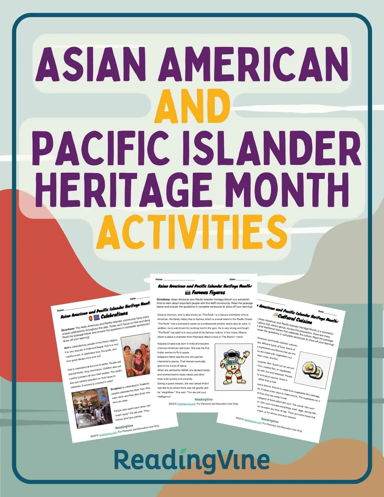 Asian American and Pacific Islander Heritage Month Activities