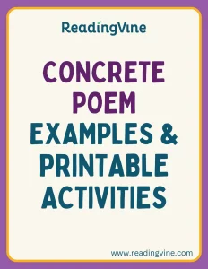 Concrete Poem Examples and Activities Image