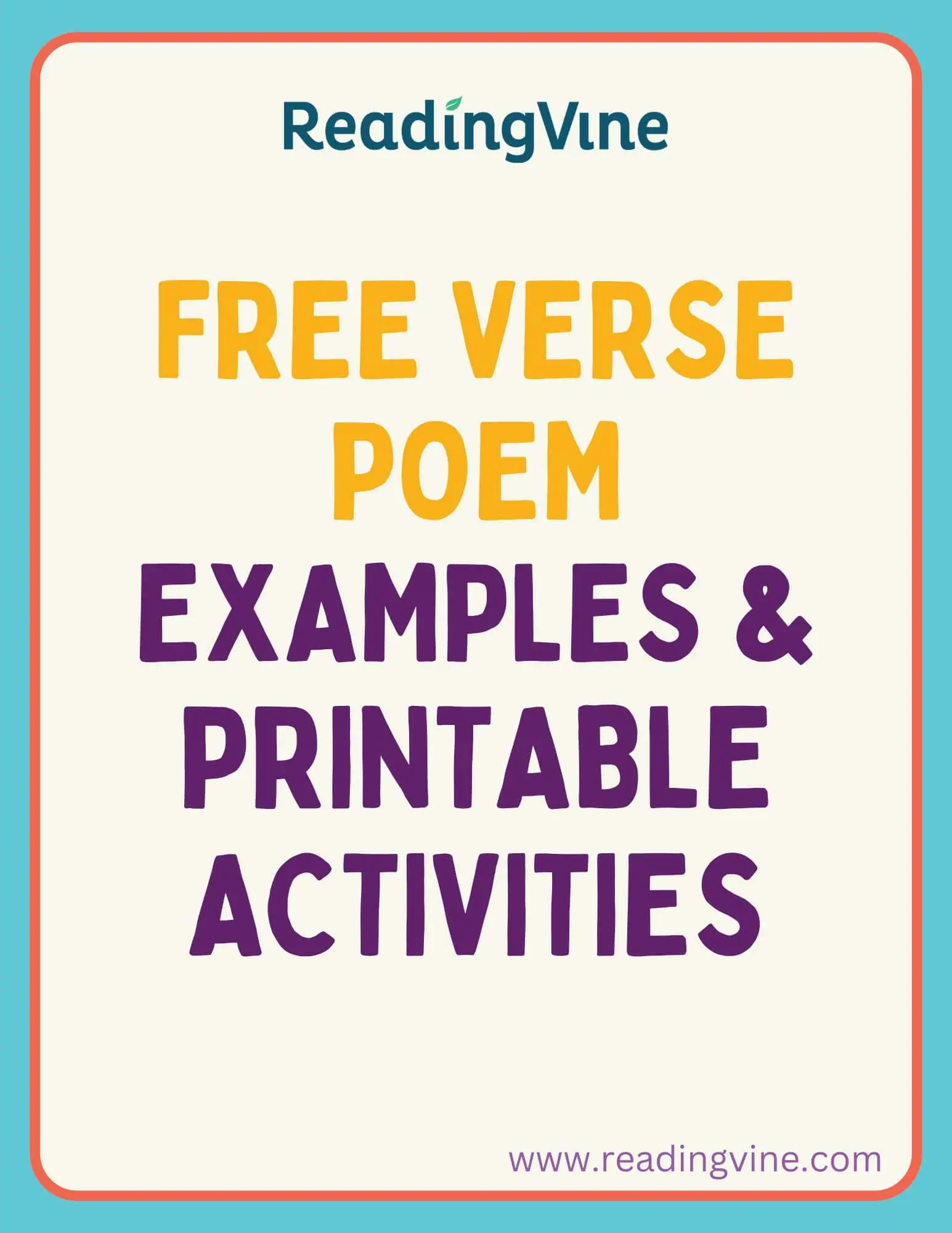 Free Verse Poem Examples and Activities Image