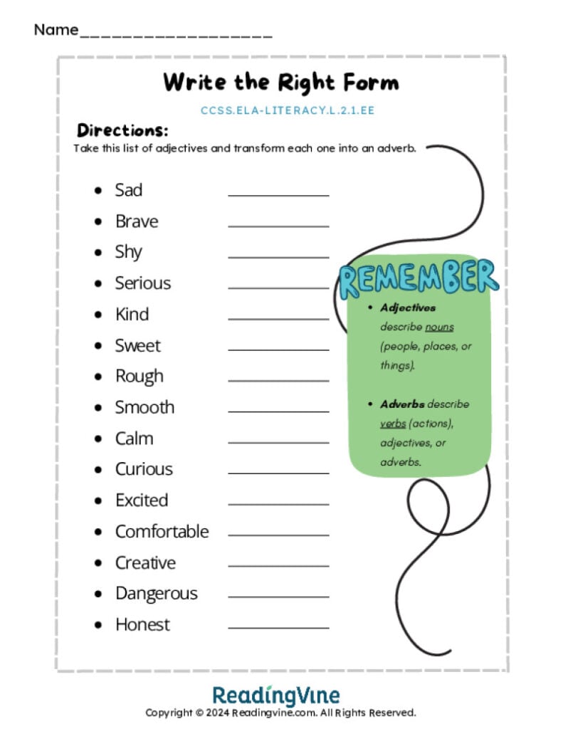 Write the Right Form