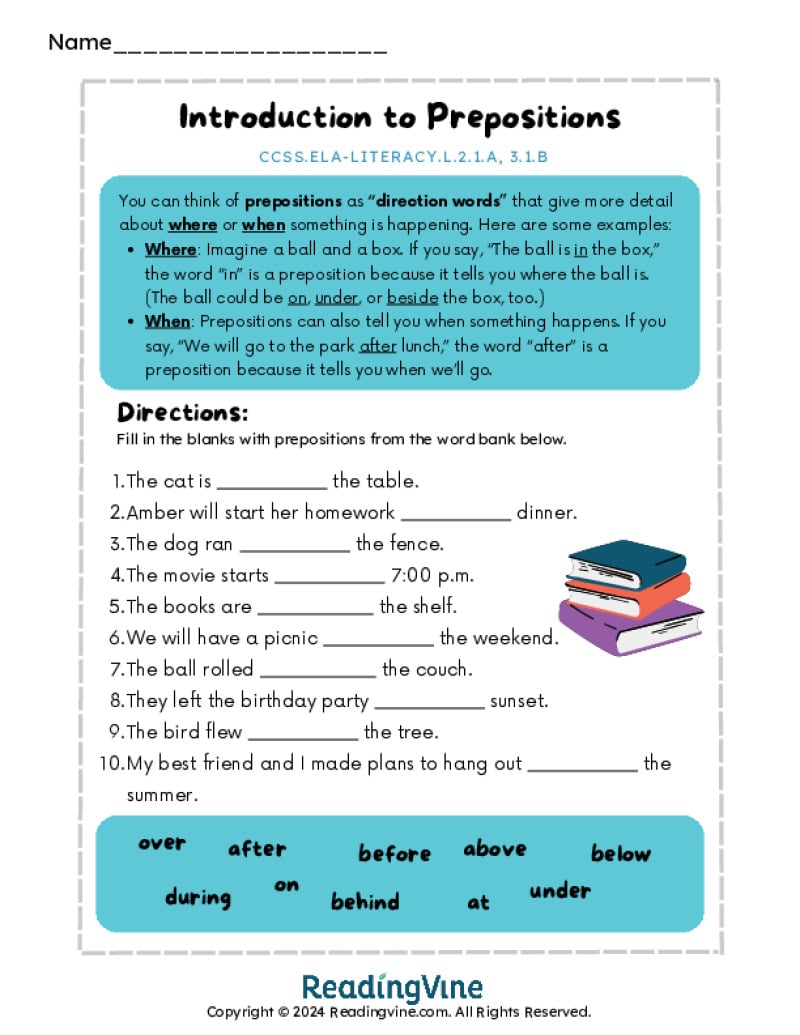Introduction to Prepositions