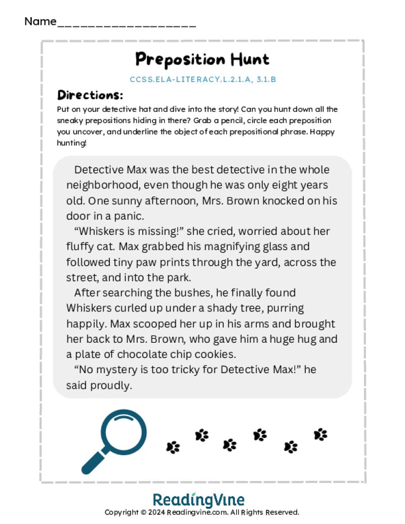 Preposition Hunt