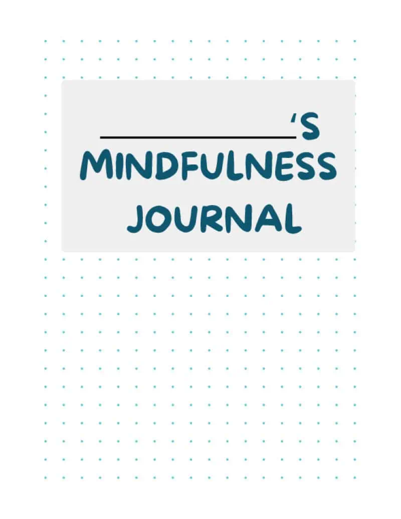 Social Emotional Learning Mindfulness Journal for Students Activity for Anti-Bullying Month